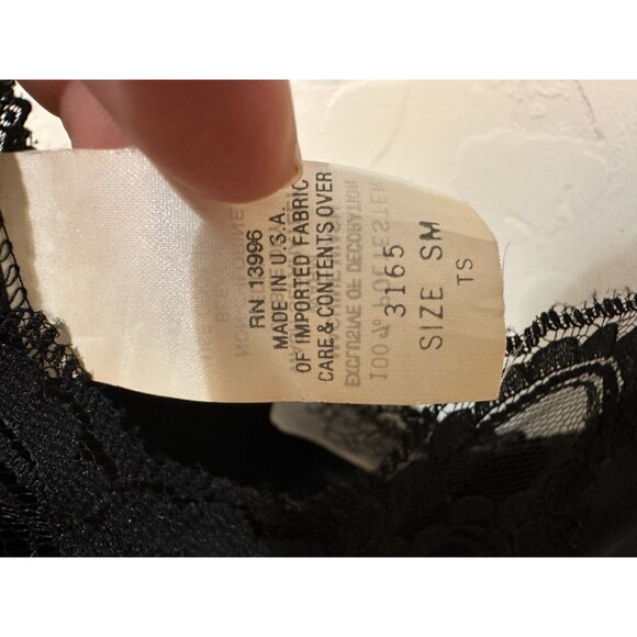 Vintage Body Chic Womans Y2K Lace Tank Top Size S/M Whimsigoth Witchy Emo 90s - Picture 5 of 14